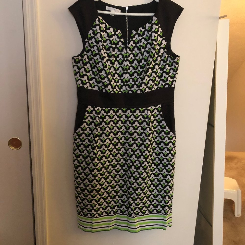London Times Cap Sleeve Dress